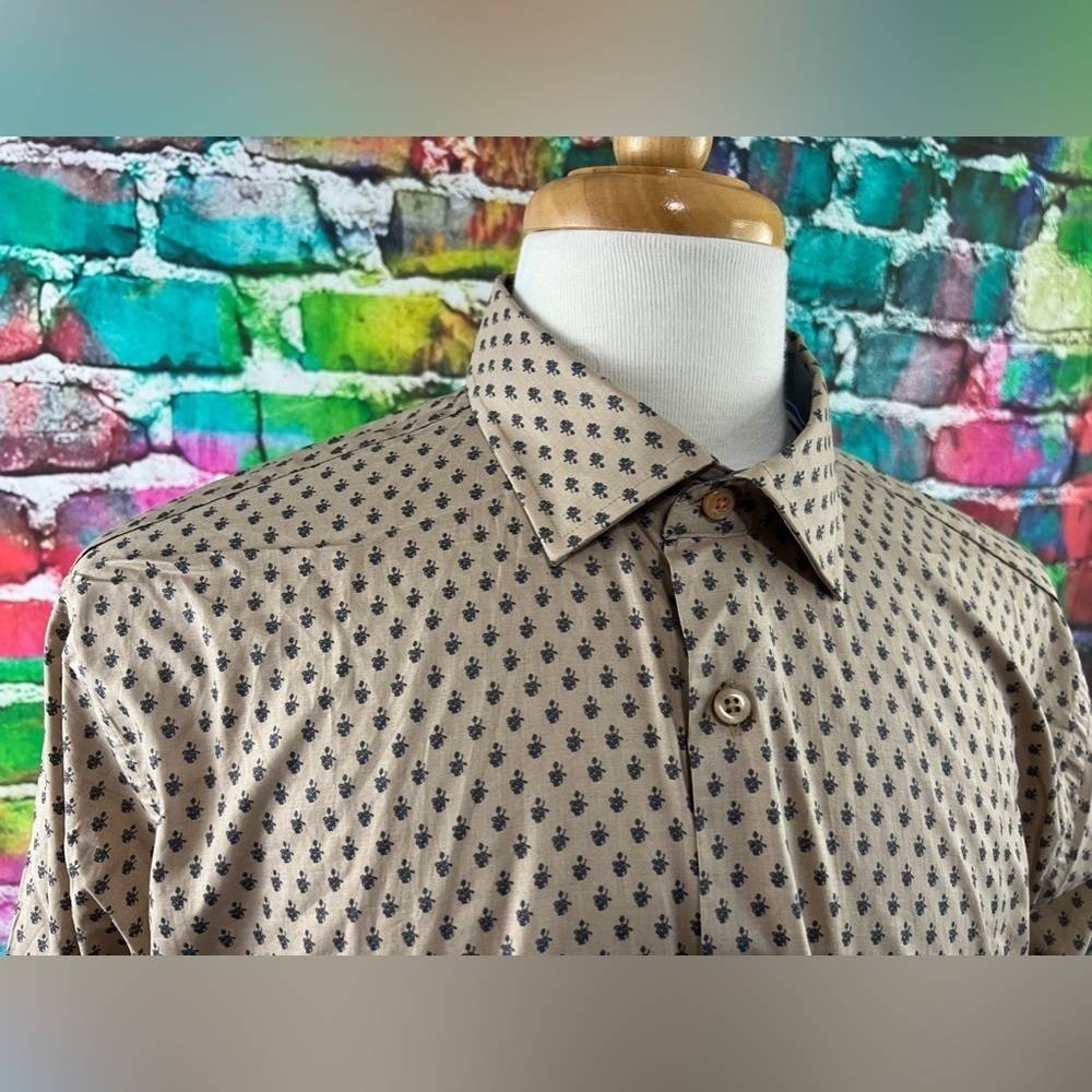 TALLIA Long Sleeve Shirt Size L geometric